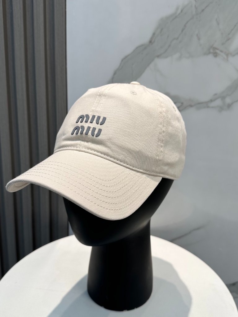 Miu Miu Embroidered Logo Baseball Cap 59$